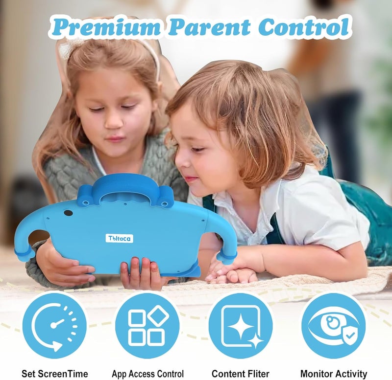 Tbltaca Kids Tablet 7 inch Tablet for Kids 3-7 32GB ROM Toddler Tablets with Youtube WiFi Case, Kids Android Tablets for Kids Toddlers Child Software Installed Parent Controls Lots of Content for Boys Girls - Image 5